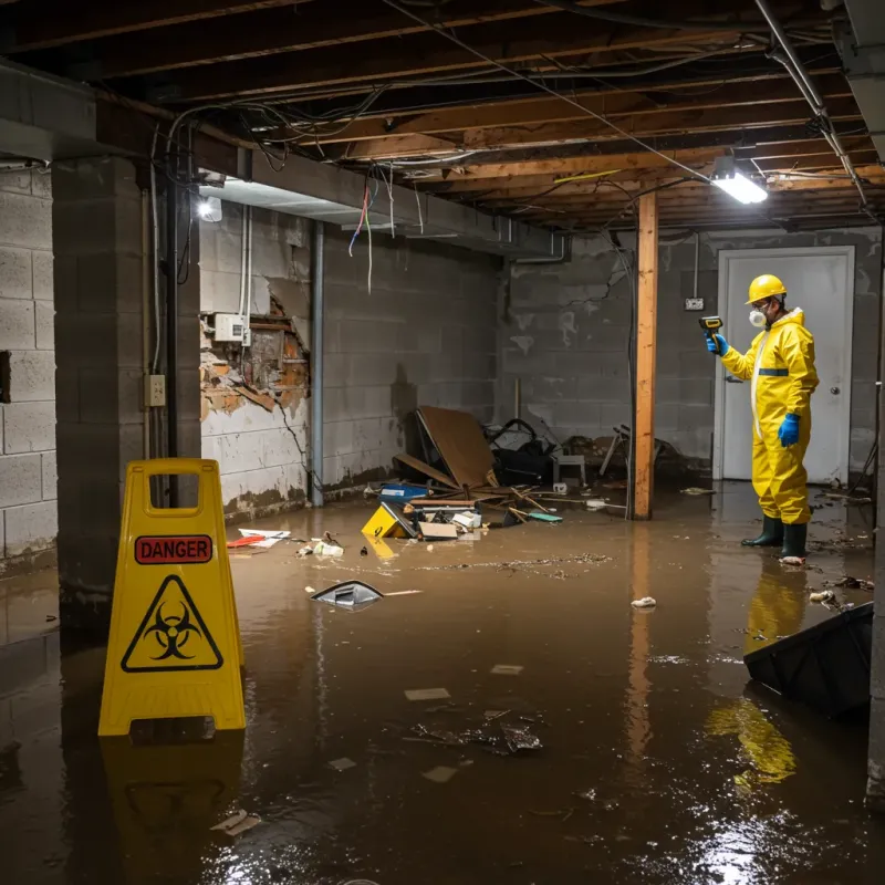 Flooded Basement Electrical Hazard in Ryland Heights, KY Property